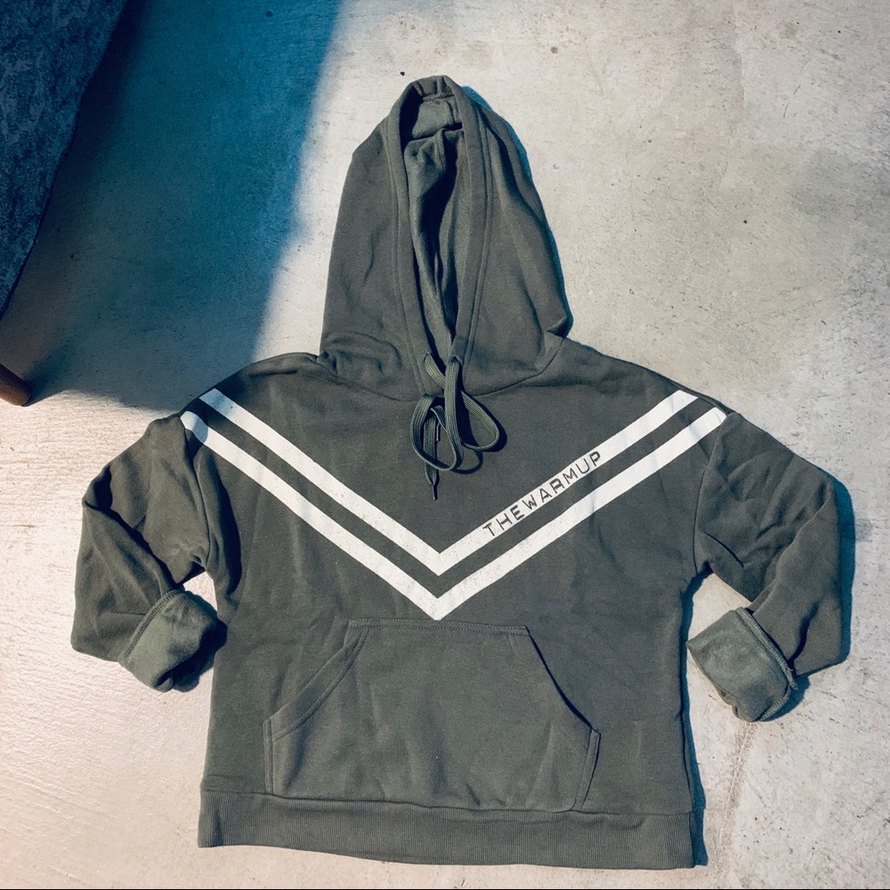NWT Off The Shoulder Cropped Hoodie